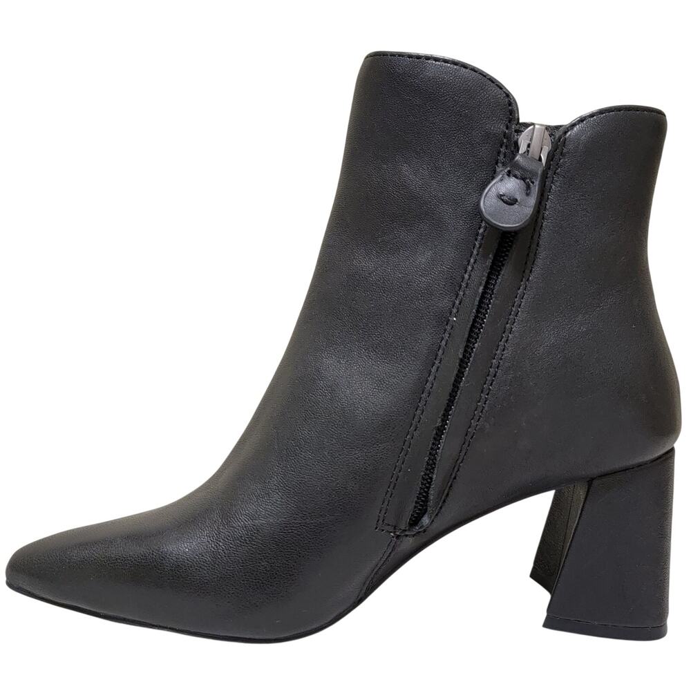Gentle Souls Danbury Pointed Toe Block Heel Ankle Booties Size US 6.5M Black - Picture 3 of 5